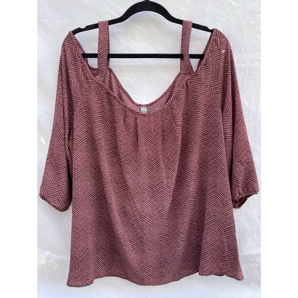 Denver Hayes Open Shoulder Blouse Shirt Top